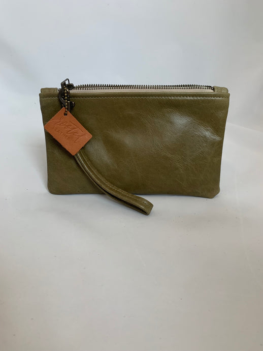 Olive Molly with cream zipper